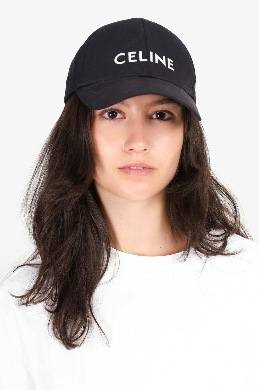Celine Embroidered Baseball Cap Hat size L large